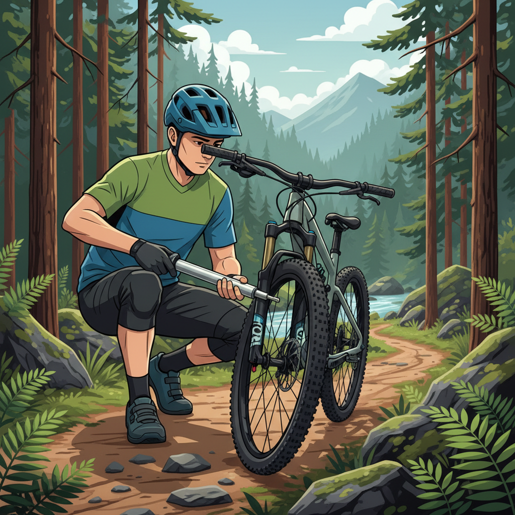 O ajuste correto da pressão do ar é fundamental para o desempenho da suspensão. Utilize sempre uma bomba de alta pressão específica para suspensões.