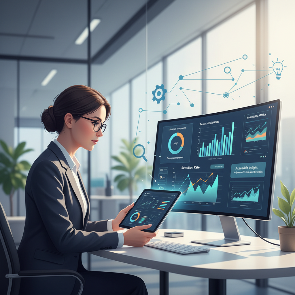 O uso estratégico de People Analytics permite ao RH tomar decisões embasadas em dados, transformando insights em ações concretas para engajamento e retenção.