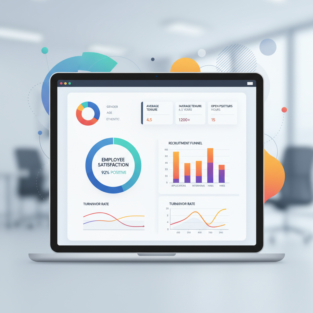 Painel de controle de People Analytics.
