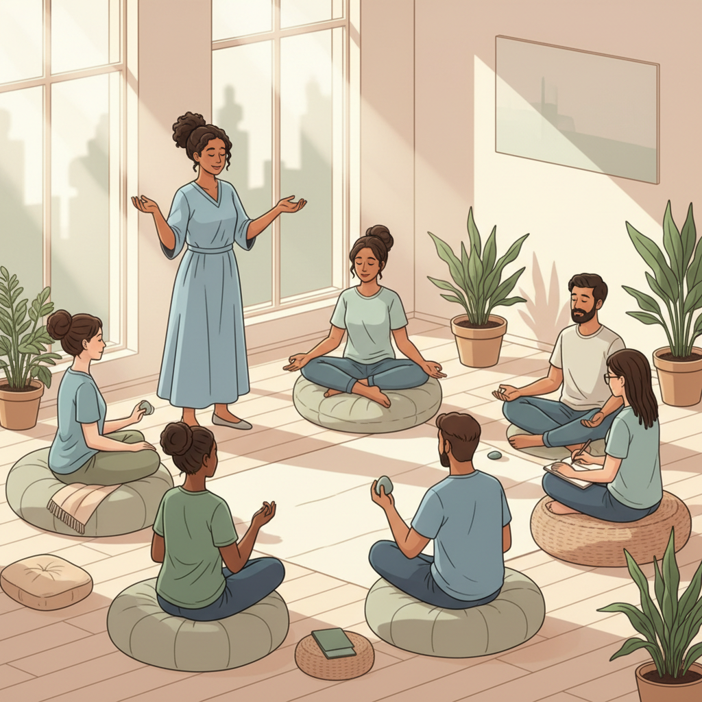 Programas de mindfulness e saúde mental são essenciais para o bem-estar dos colaboradores, promovendo foco e equilíbrio em um ambiente de apoio.